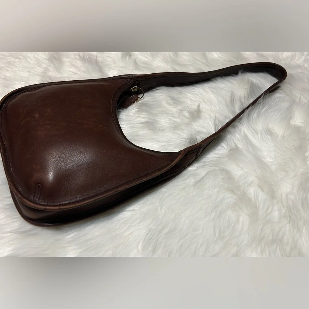Vintage Coach 1998 ERGO Mini Zip 9020 Mahogany Bag - Picture 11 of 16